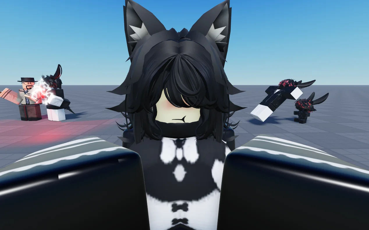 Roblox characters hanging out in Ethen’s Home